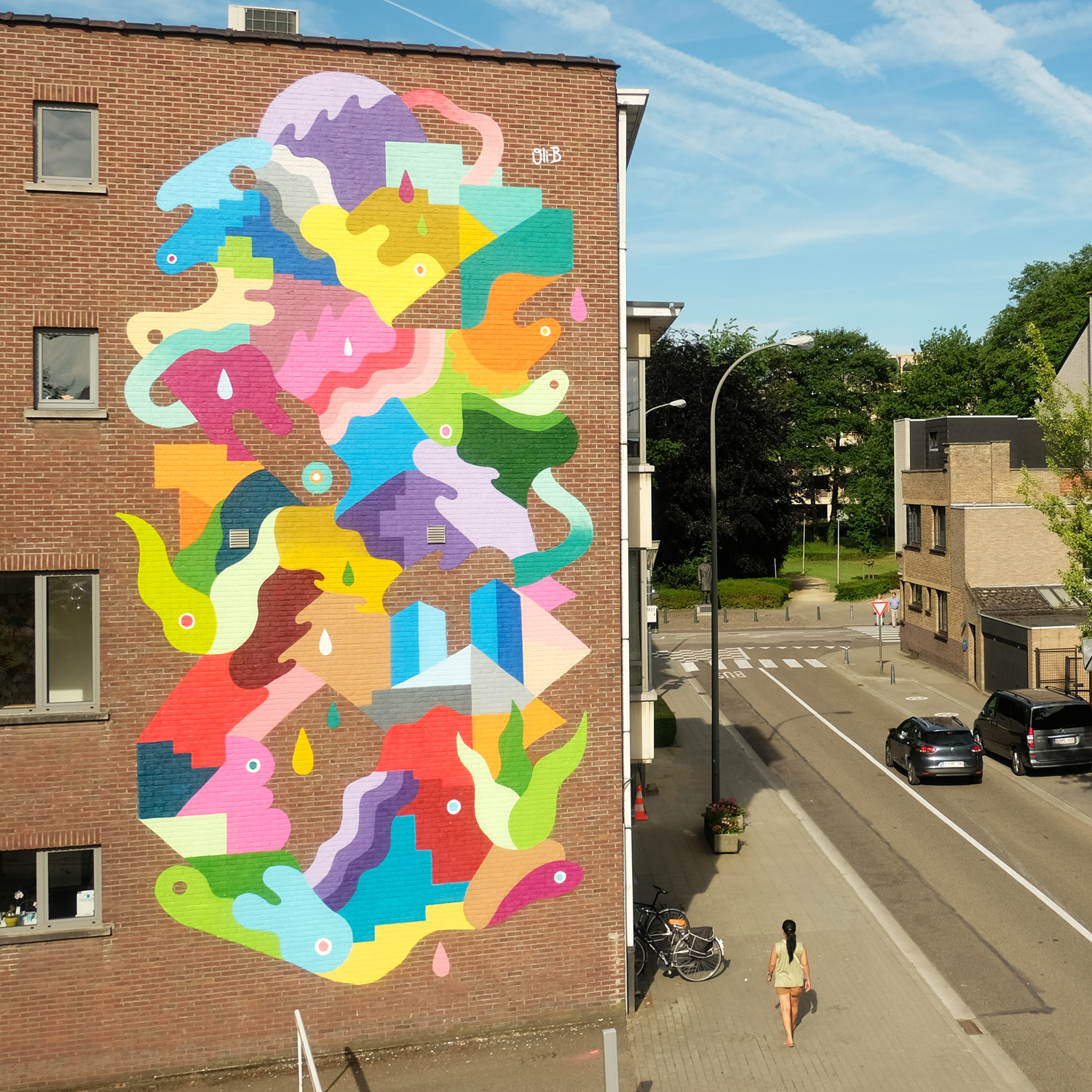 Mural For Motif Festival, Hasselt (BE) • Oli-B